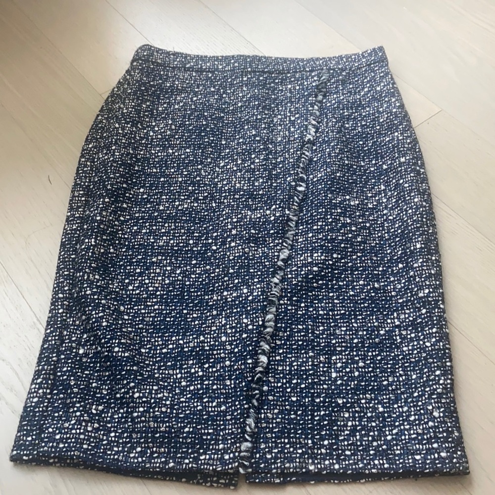 Jcrew tweed midi skirt